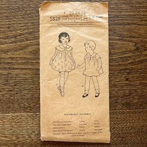 RARE 1920s Children’s Dress Pattern from Pictorial Printed Patterns